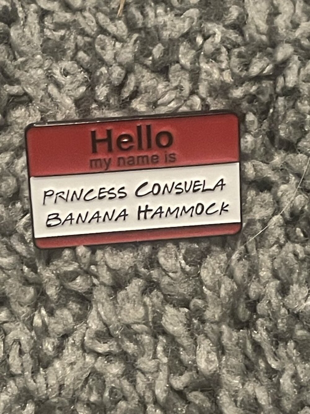 Friends Princess Consuela Banana Hammock Enamel Pin